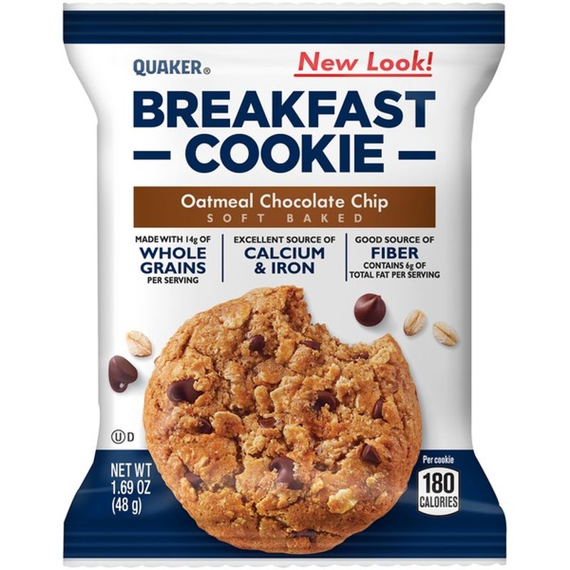 Quaker Oatmeal Chocolate Chip Soft Baked Breakfast Cookie (1.9 oz ...