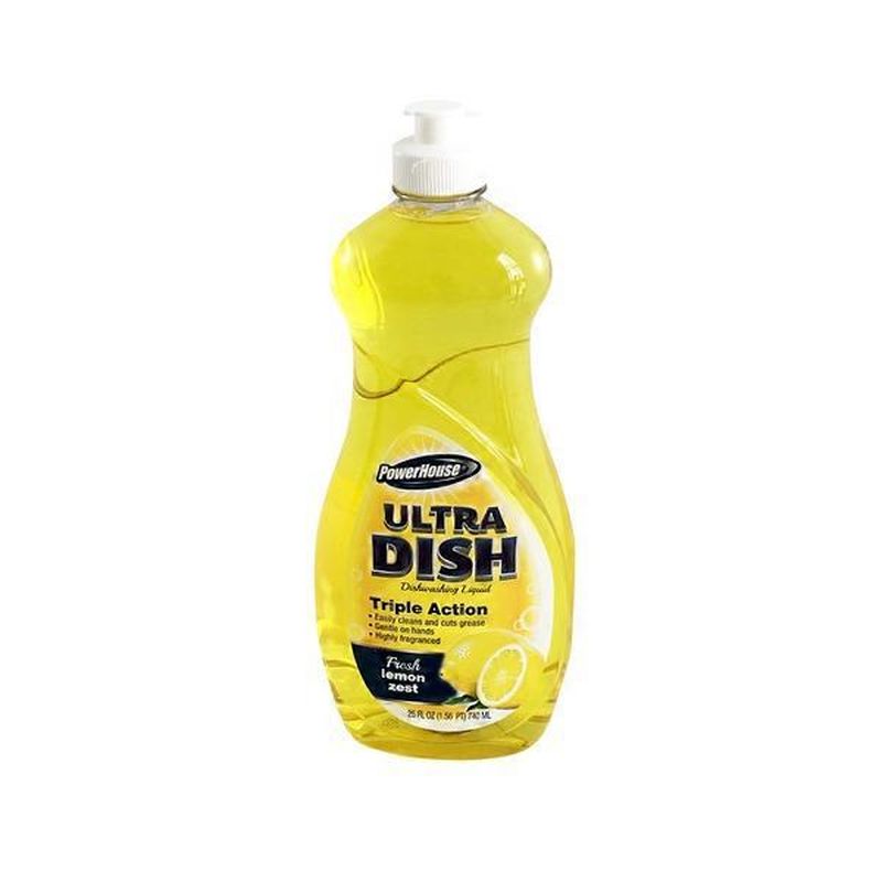 Powerhouse Ultra Triple Action Dishwashing Liquid Fresh Lemon Zest 25 Oz Instacart 7033