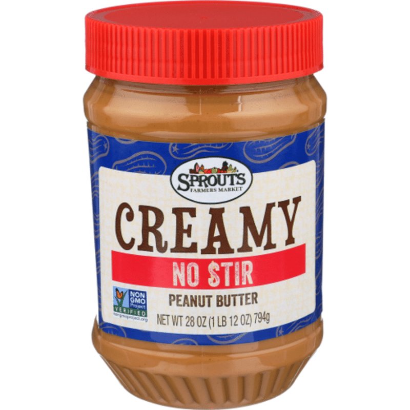 Sprouts No Stir Creamy Peanut Butter (28 oz) Instacart