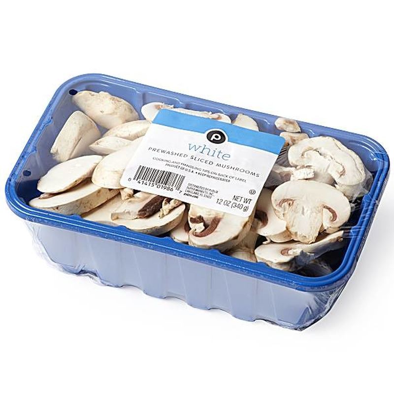 Publix White Prewashed Sliced Mushrooms (12 oz container) Instacart