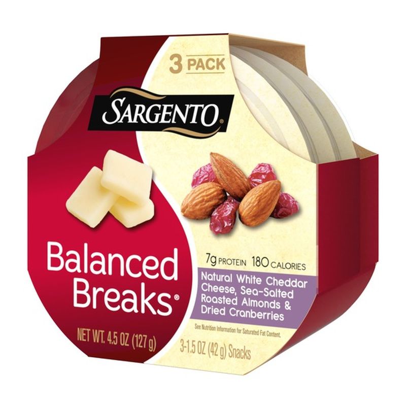 Sargento® Balanced Breaks®, Natural White Cheddar Cheese, Sea-Salted ...