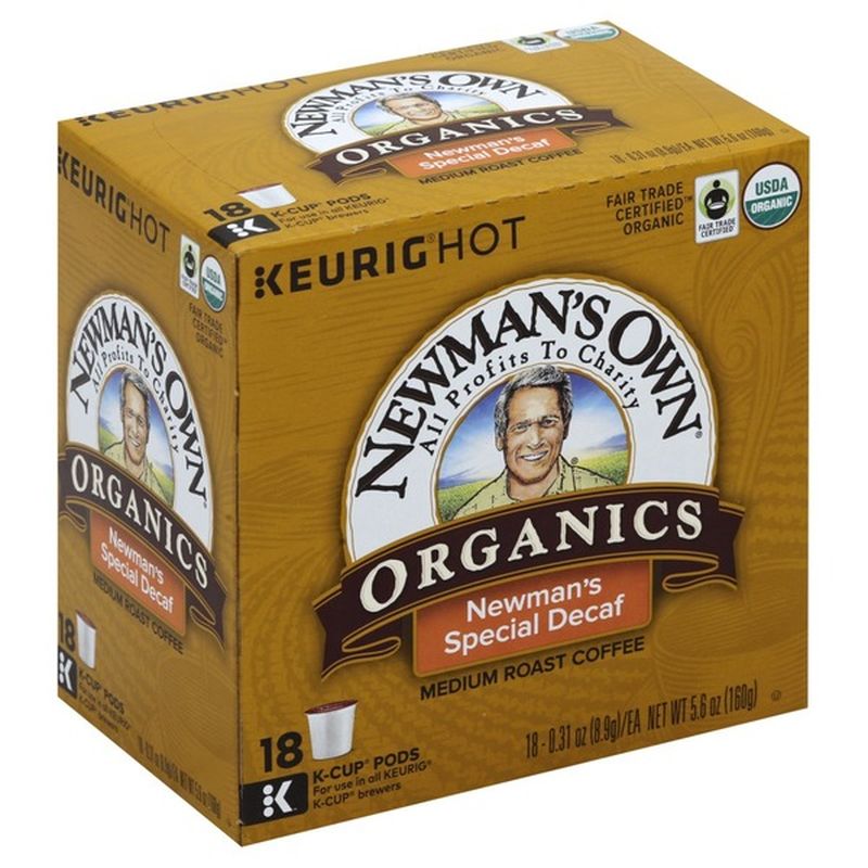 Newman's Own Coffee, Medium Roast, Newman's Special Decaf, KCup Pods (18 each) Instacart