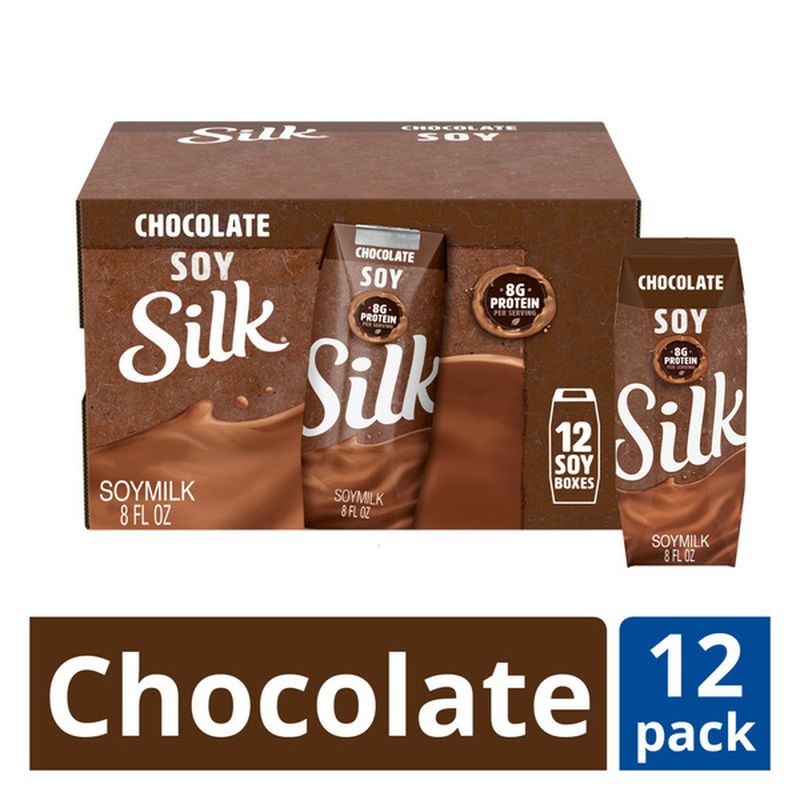 Silk ShelfStable Chocolate Soy Milk Singles (8 fl oz) Instacart