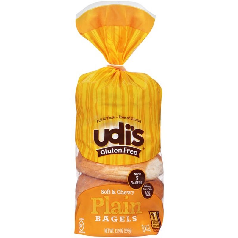 Udi's Gluten Free Plain Bagels (5 ct) Instacart