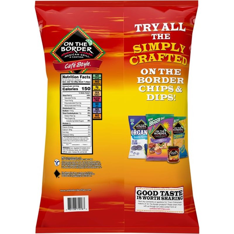 On The Border Café Style Tortilla Chips (18 oz) from