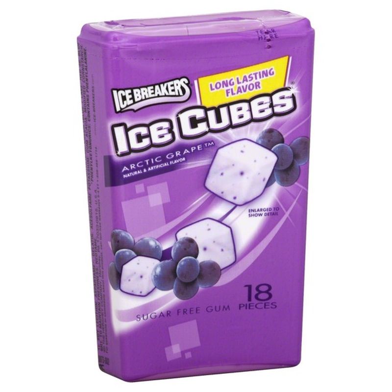 Ice Breakers Gum, Sugar Free, Arctic Grape (18 each) - Instacart