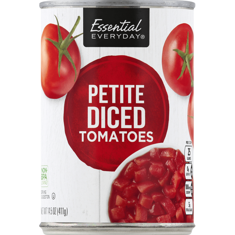 Essential Everyday Tomatoes, Petite, Diced (14.5 oz) Instacart