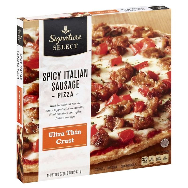 Signature Select Pizza, Spicy Italian Sausage, Ultra Thin Crust (16.6
