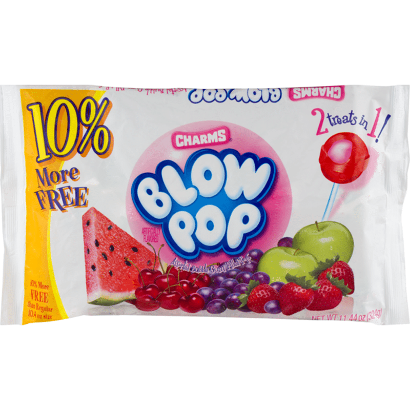 Blow Pop Charms Assorted Bubble Gum Filled Pops (11.44 oz) from Kroger ...