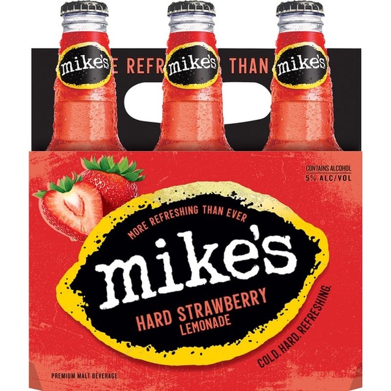 Mikes Strawberry Lemonade 6 PK (11.2 fl oz) Instacart