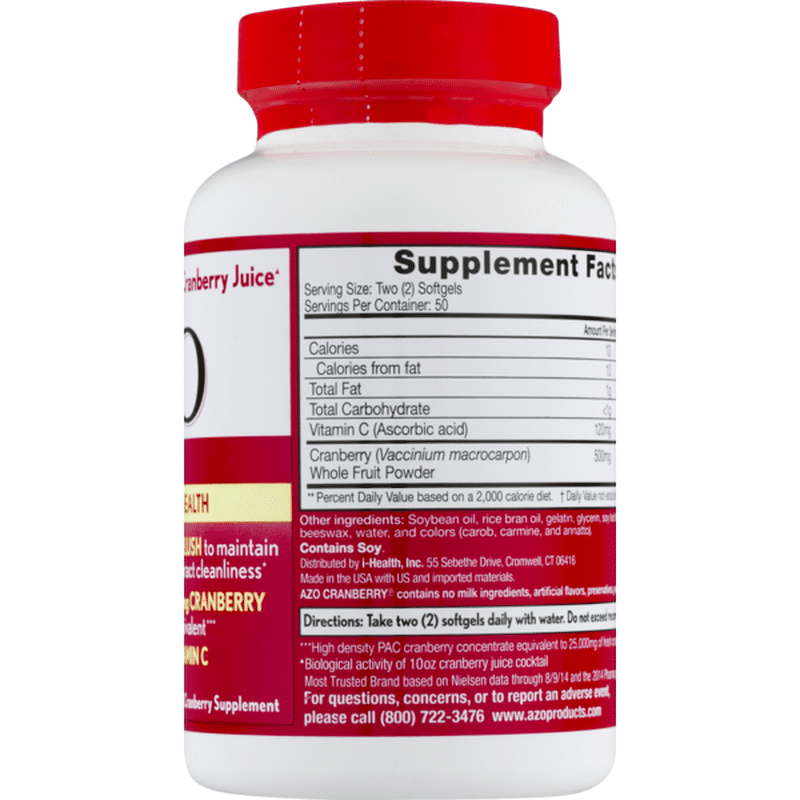Azo Cranberry, Urinary Tract Health Supplement (100 ct) from CVS