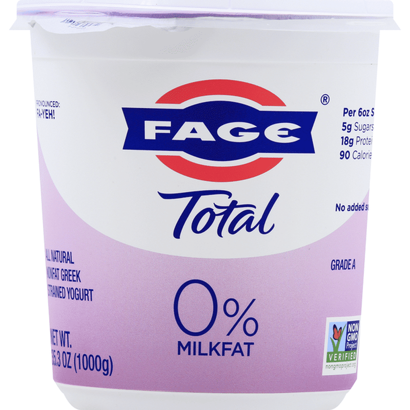 Fage Total 0 Milkfat All Natural Nonfat Greek Strained Yogurt (35.3 oz