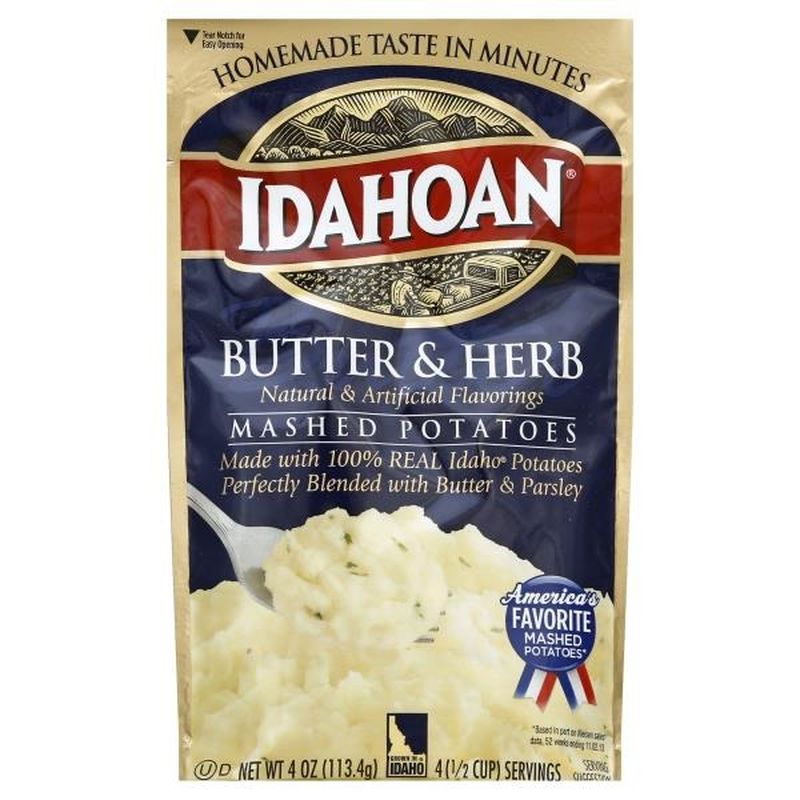 Idahoan Butter & Herb Mashed (4 oz) from Publix Instacart