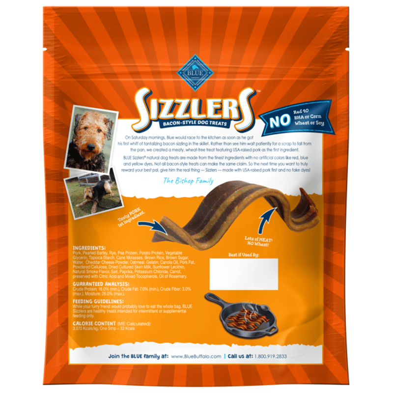 blue sizzlers dog treats