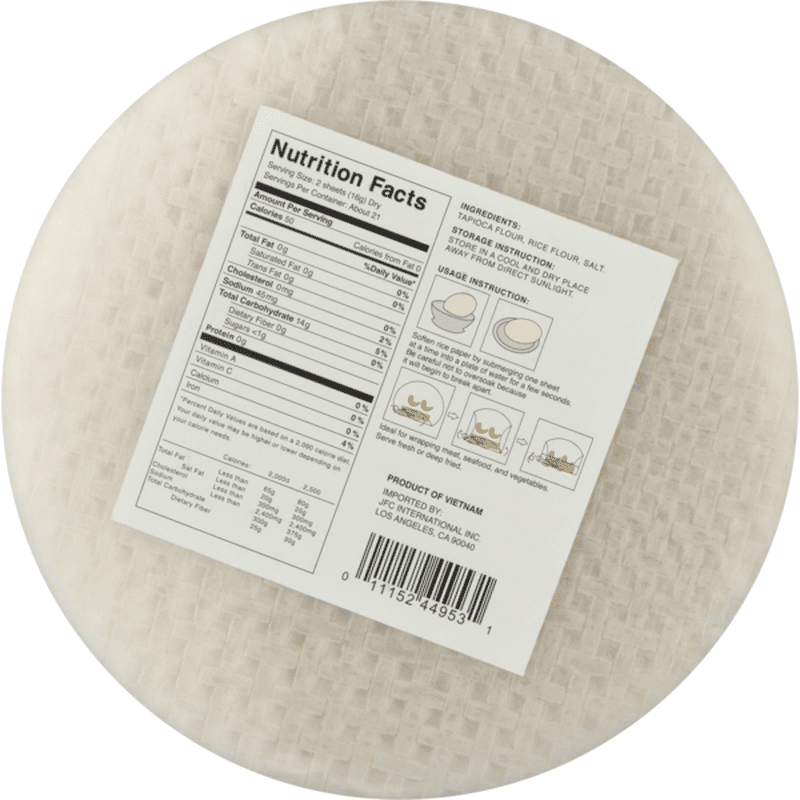 Dynasty Rice Paper, Gluten Free, Shrink Wrapped (12 oz) Instacart