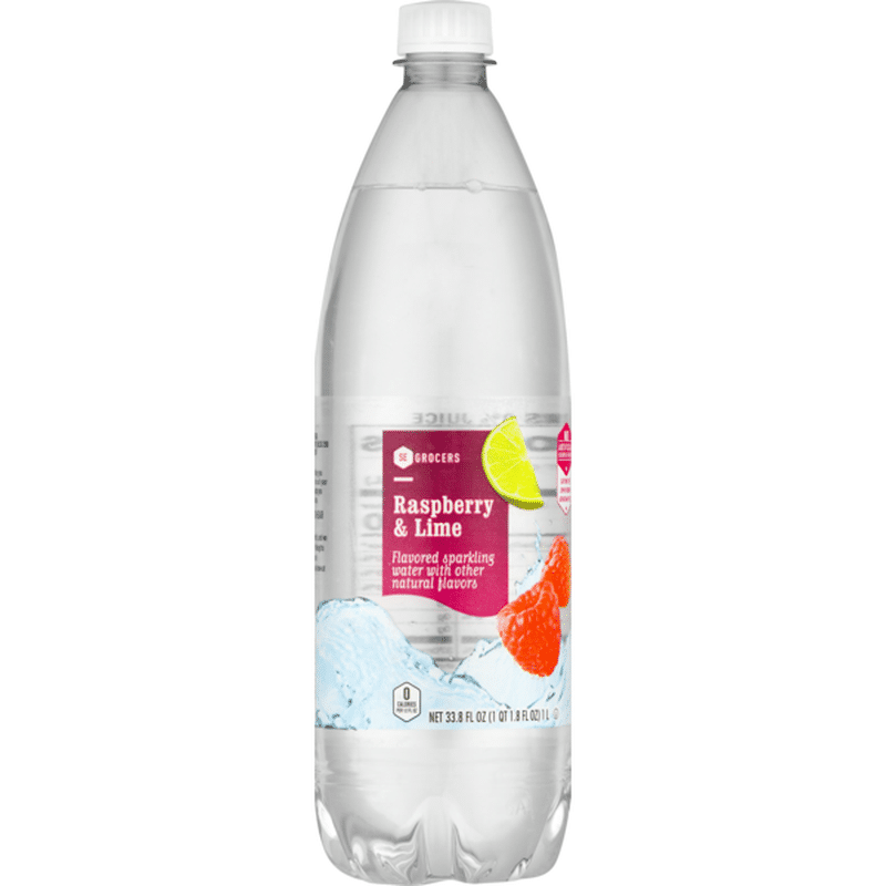 Southeastern Grocers Raspberry & Lime Flavored Sparkling Water (1 L