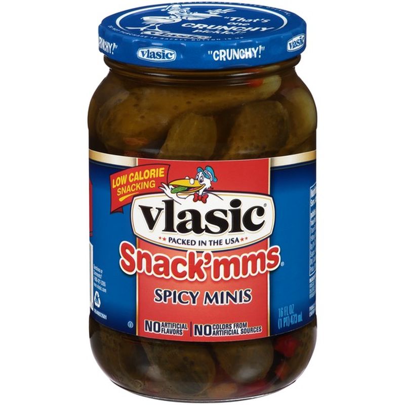 Vlasic Snack mms Spicy Minis Pickles (16 fl oz) Instacart