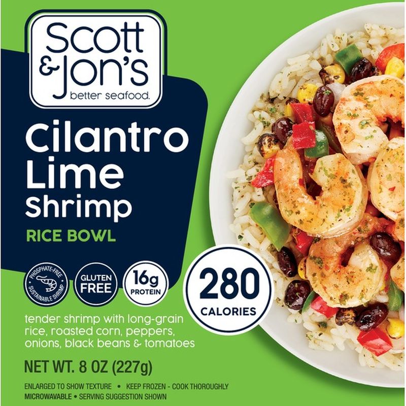 Scott & Jons Rice Bowl, Cilantro Lime Shrimp (8 oz) - Instacart