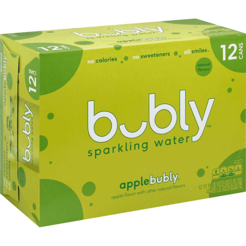 bubly Sparkling Water Apple - (12 fl oz) - Instacart