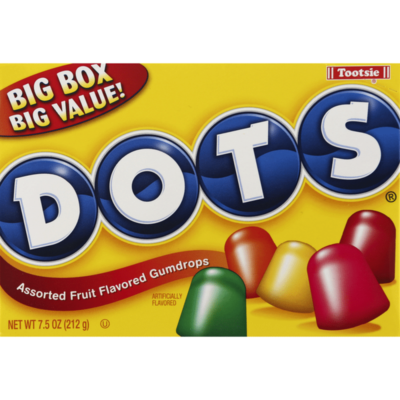 Dots Assorted Fruit Flavored Gumdrops (7.5 oz) - Instacart