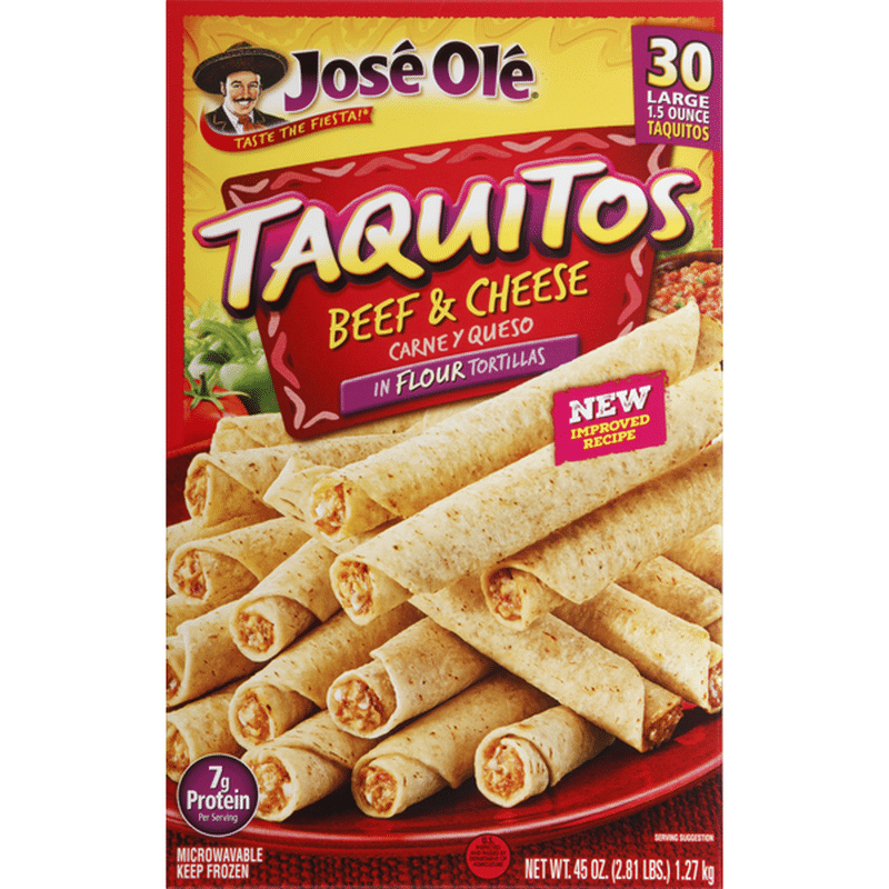 Jose Ole Beef & Cheese Flour Taquitos (30 each) Instacart