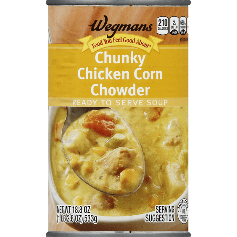 Wegmans Food You Feel Good About Chunky Chicken Corn Chowder Ready To Serve Soup 18 8 Oz Instacart