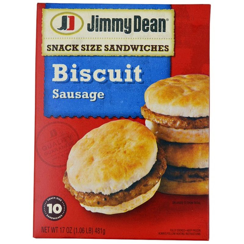 Jimmy Dean Snack Size Biscuit Sausage Sandwiches (10 ct) from Stater