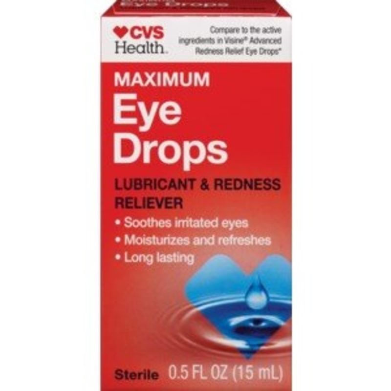 CVS Pharmacy Maximum Redness Relief Eye Drops (0.5 oz) Instacart