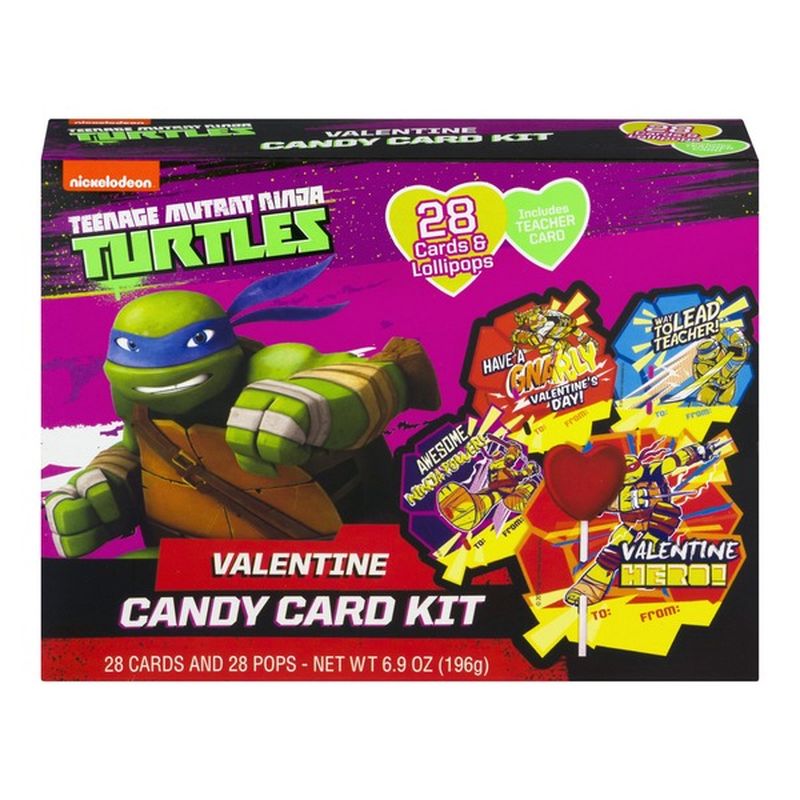 Nickelodeon Teenage Mutant Ninja Turtles Valentine Candy Card Kit 28 Ct 28 Ct Instacart