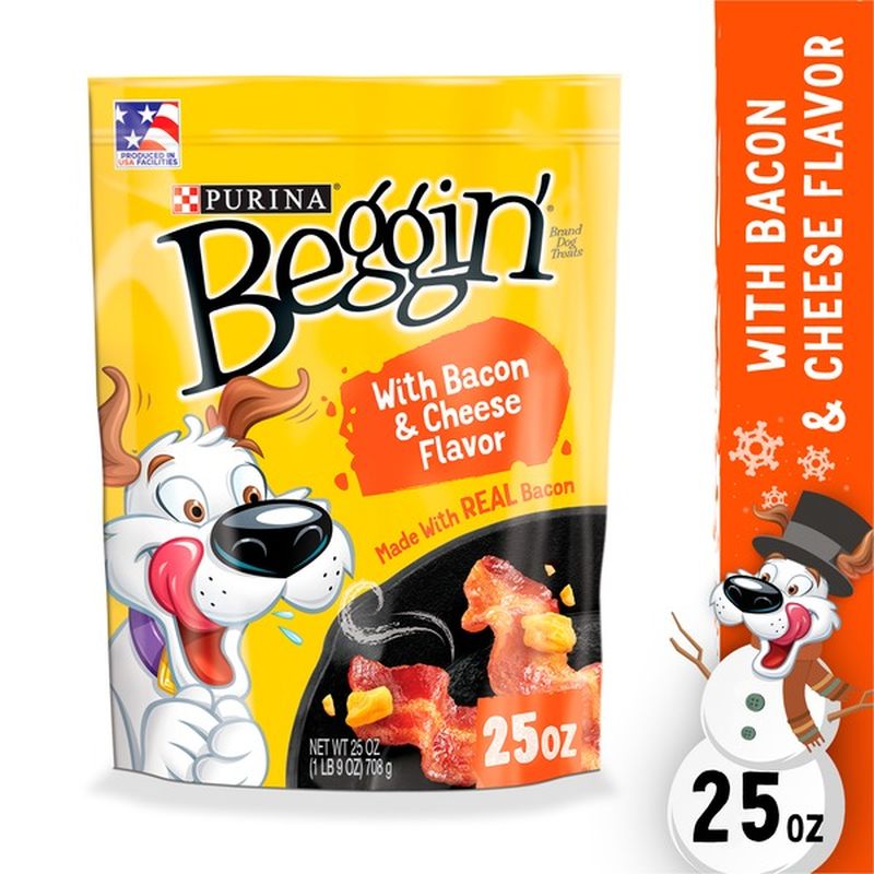 Purina Beggin' Strips Real Meat Dog Training Treats, Bacon & Cheese