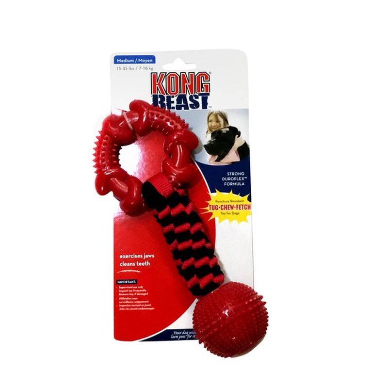 kong beast tug chew fetch