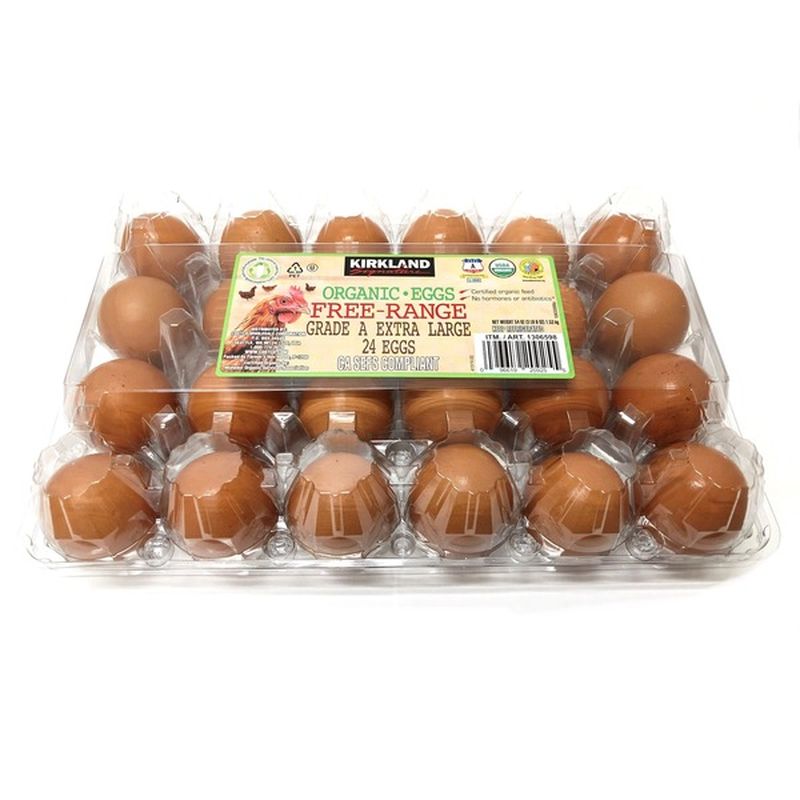Organic Extra Large Free Range USDA Grade A Eggs