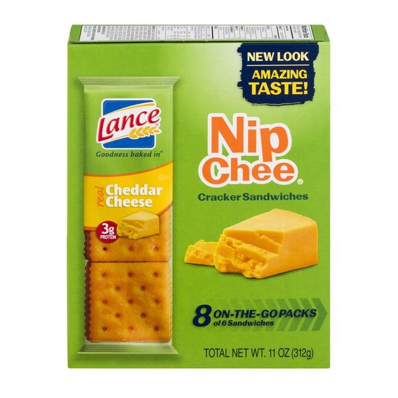 Lance Nip Chee Cracker Sandwiches Cheddar Cheese (11 oz) Instacart
