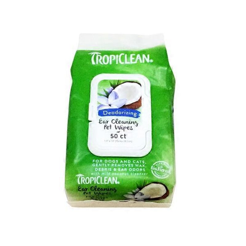 tropiclean deodorizing pet wipes