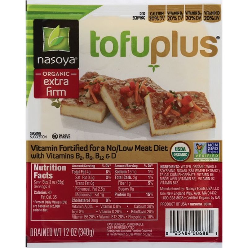 Nasoya Tofu, Organic, Extra Firm (12 oz) Instacart