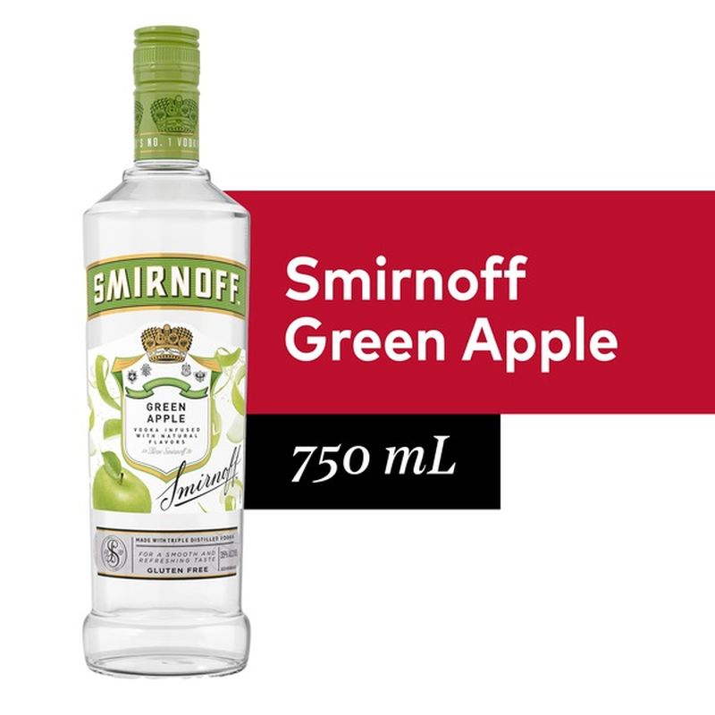Smirnoff Green Apple 70 Proof (Vodka Infused With Natural Flavors
