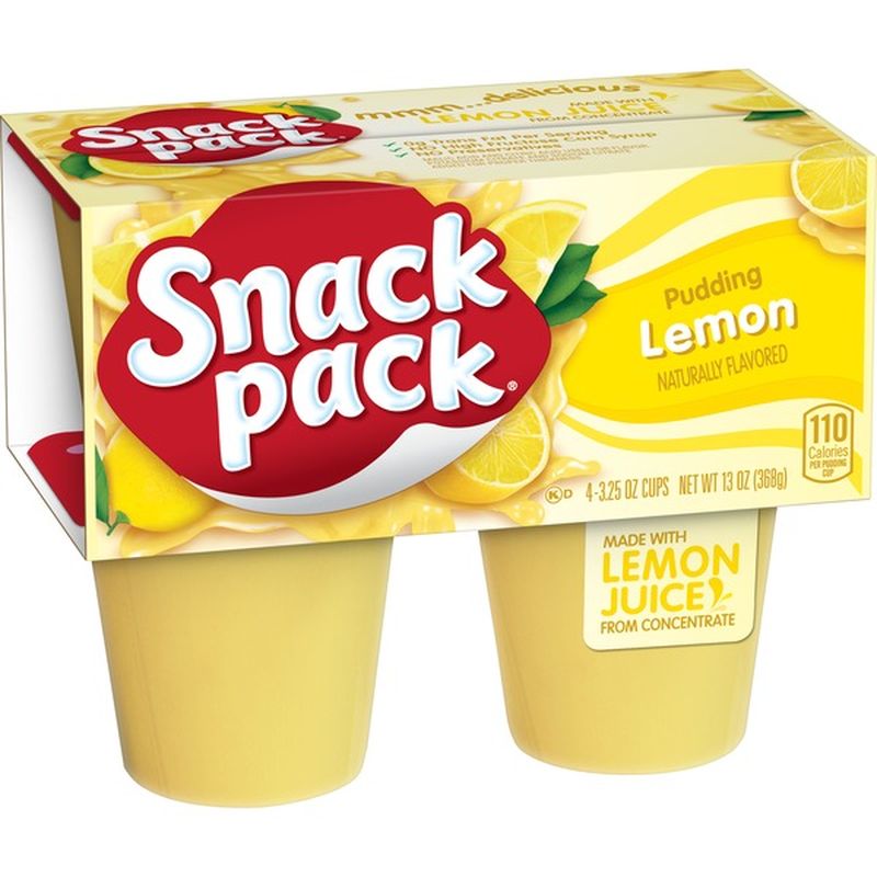Snack Pack Pudding Lemon (3.25 oz) from Shaw 's Instacart