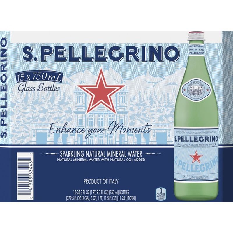 Pellegrino No Flavor Sparkling Water (25.3 fl oz) from Costco Instacart