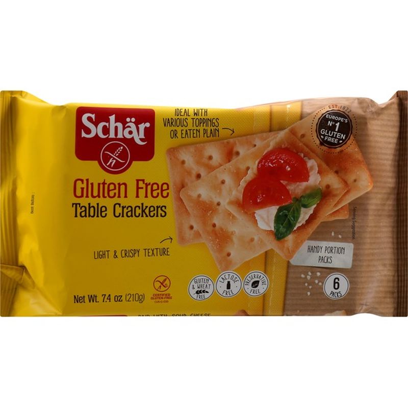 Dr. Schar Table Crackers, Gluten Free, 6 Packs (7.4 oz) Instacart