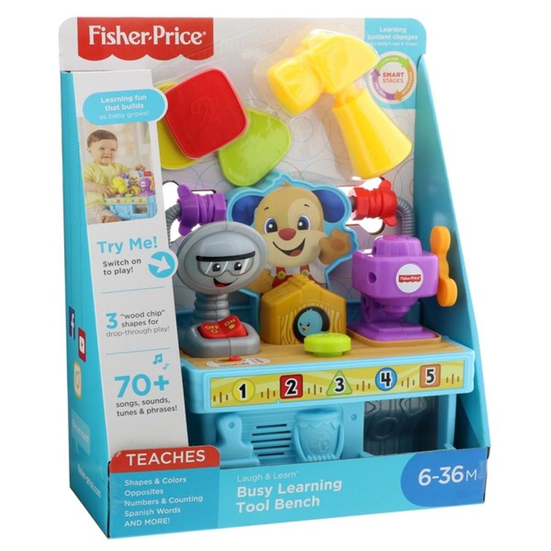Fisher-Price 3 Smart Stages Laugh & Learn Busy Learning Tool Bench