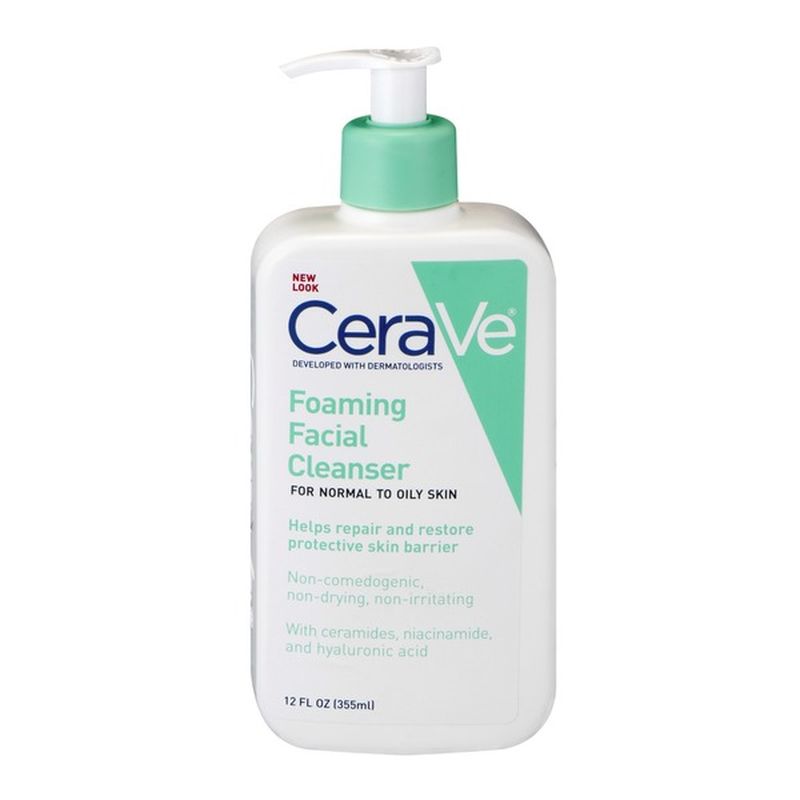 Cerave Facial Cleanser Foaming Oil Control Bottle 12 Fl Oz From