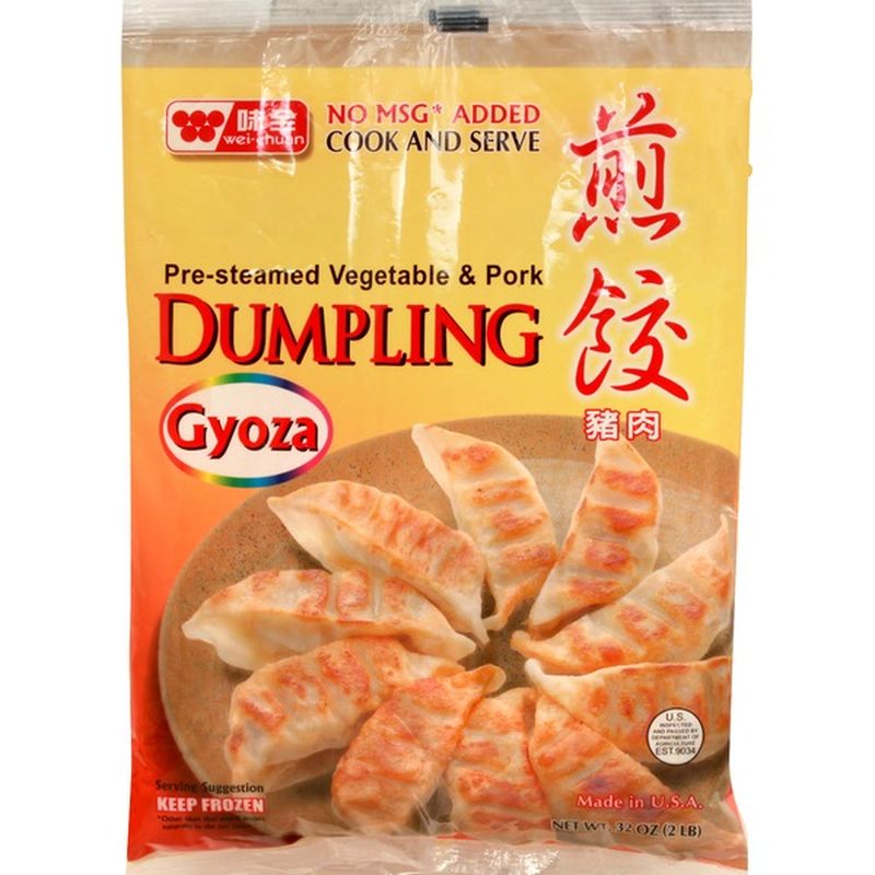 Wei Chuan Dumpling, PreSteamed, Vegetable & Pork (32 oz) Instacart