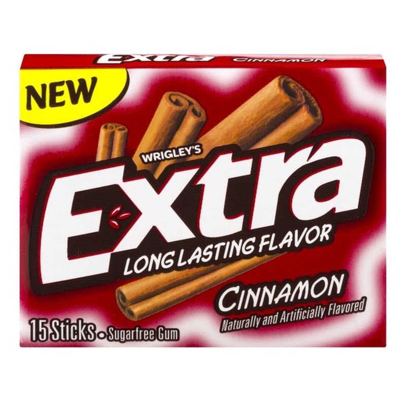 Extra Cinnamon Sugarfree Gum single (15 ct) from Safeway Instacart