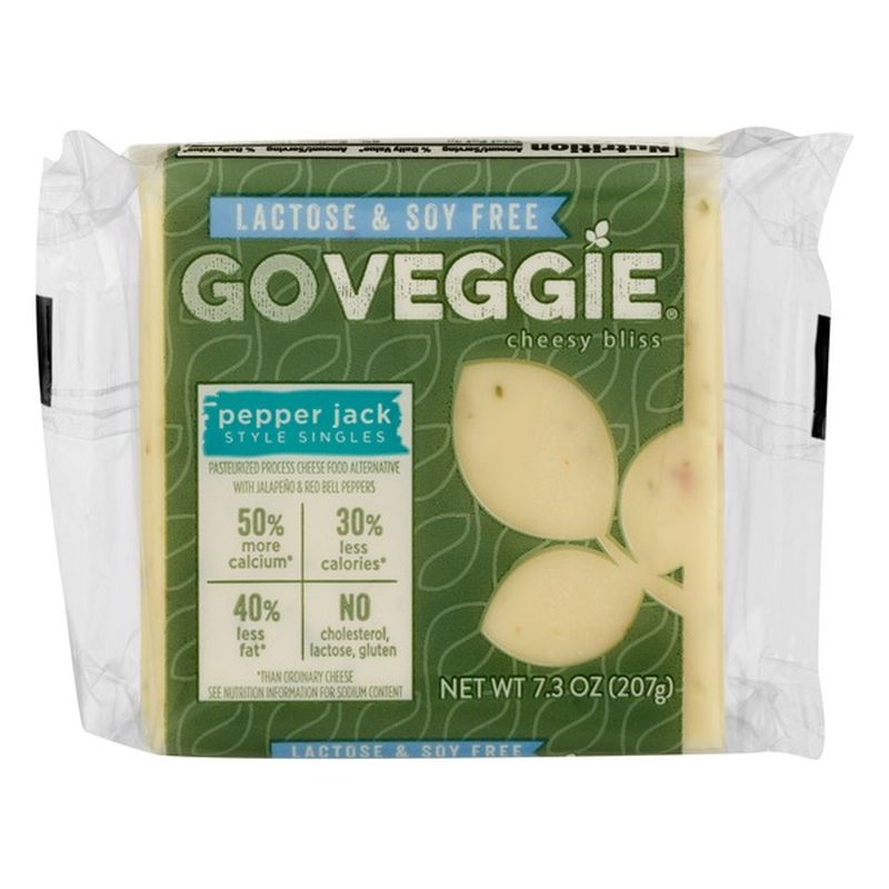 Go Veggie! Cheese Food Alternative, Pepper Jack Flavor Slices (12 each) Instacart
