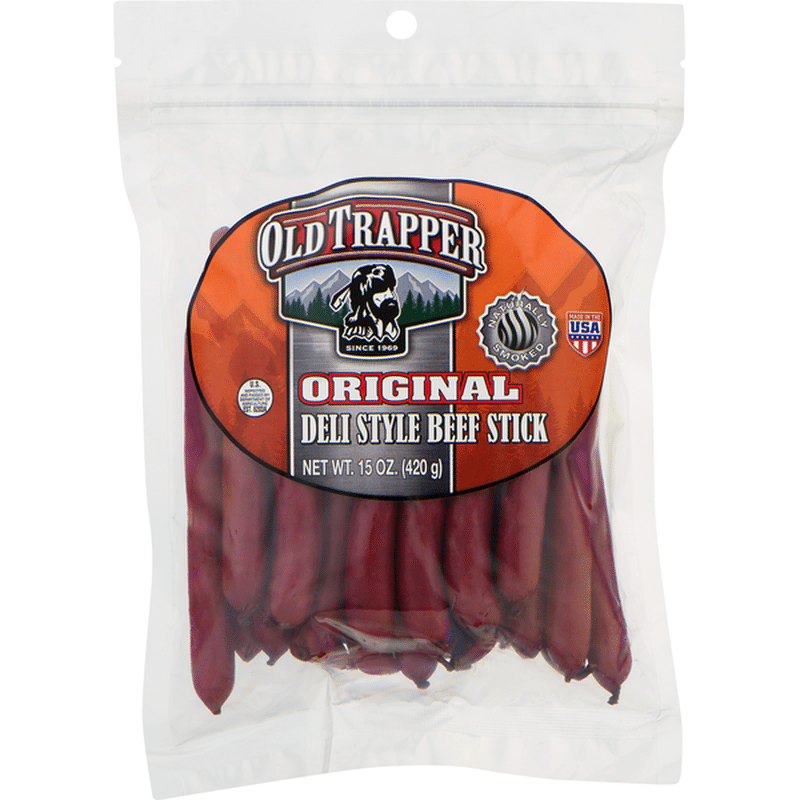 Old Trapper Beef Stick, Original, Deli Style (15 oz) from