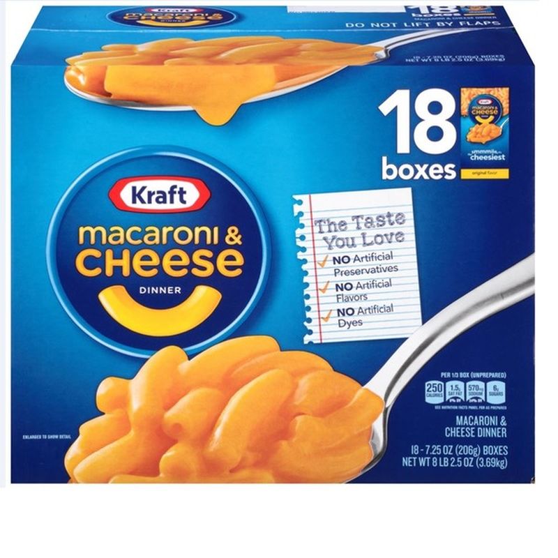 Kraft Original Flavor Macaroni & Cheese Dinner (7.25 Oz) From Costco ...