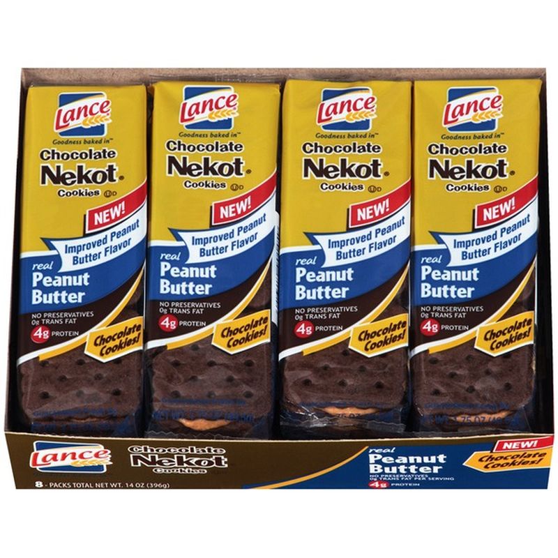 Lance Chocolate Nekot with Real Peanut Butter Cookies (1.75 oz) Instacart