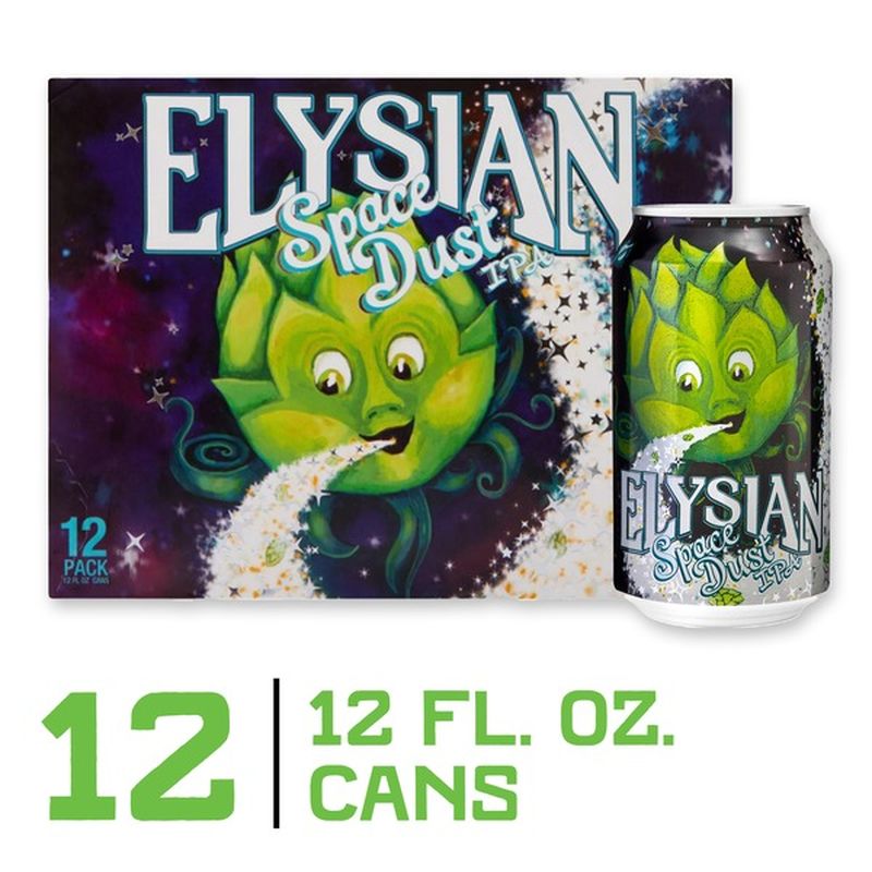 Elysian Space Dust IPA Craft Beer, India Pale Ale, Beer Cans (144 oz