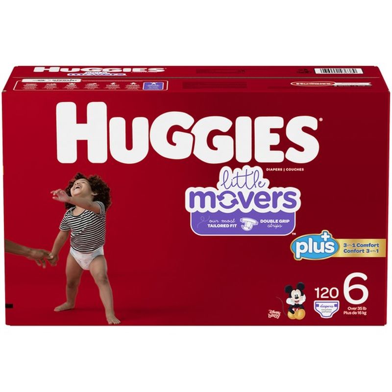 Huggies Little Movers Diapers (120 ct) from Costco - Instacart