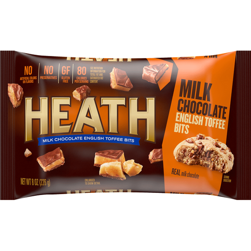 Heath Toffee Bits, English, Milk Chocolate (8 oz) from Super 1 Foods